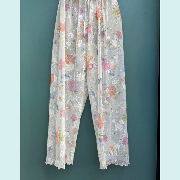 Victoria’s Secret Sheer Floral Pajama Set – Medium - Picture 3 of 3